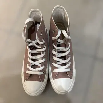 컨버스 하이컷 핑크 베이지 23cm