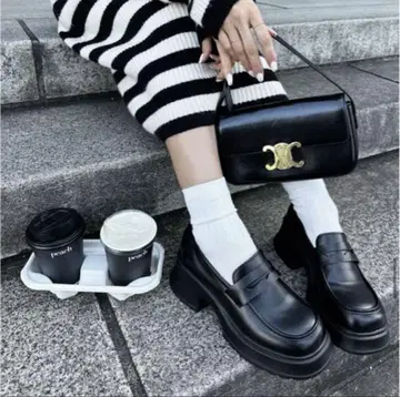 Admance 플랫폼 로퍼 블랙