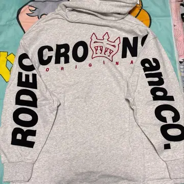 RODEO CROWNS 그레이 후드티 오버 사이즈