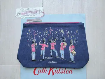 [미사용 새상품] 캐스키드슨 25주년 트래블 파우치 근위병 꽃무늬