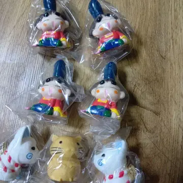 희귀 레어 오자루마루 소프트 비닐 손가락 인형 7개