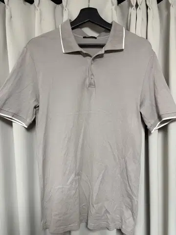 Theory 그레이 피케 셔츠 반팔