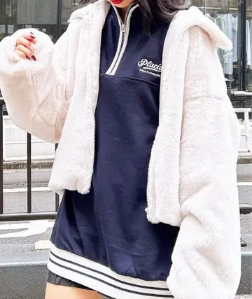 Ingni 에코 퍼 블루종 코트