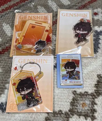 원신 팝업 참 스틱 프레임 카드 가명 세트