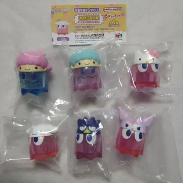 팩맨 산리오 치비 콜렉트 피규어 vol.2 클리어 컬러 전 6종