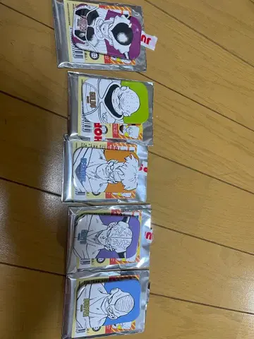 드래곤볼 40주년 기념 페어 스퀘어 캔뱃지 5개 세트