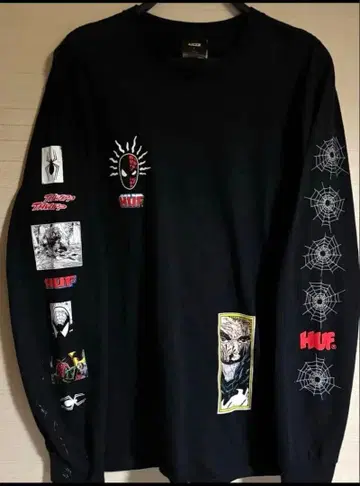 HUF 스파이더맨 긴팔 티셔츠