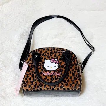 헬로키티 아베일 레오파드 무늬 키티 미니 보스턴 백 헬로키티 축제