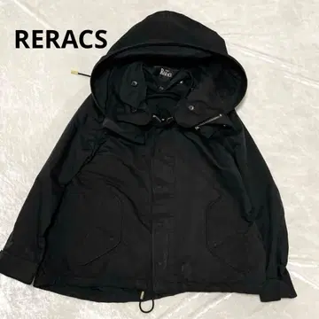 더 리락스 블랙 모즈 코트 블랙 후드 부착 마운틴 후드티