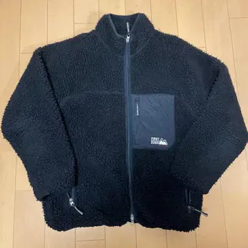 FIRST DOWN 플리스 자켓 블랙