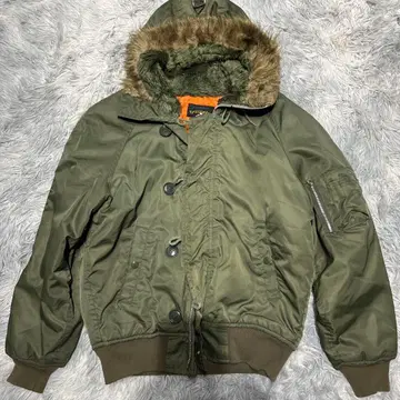 카키 MA-1 자켓 퍼다운