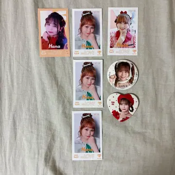 오바 하나 미니 포토 캔 배지