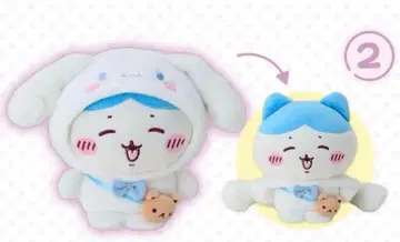 치이카와 (먼작귀) x 산리오 캐릭터즈 하치와레 x 시나모롤 봉제 인형