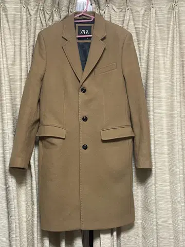 ZARA 체스터 코트 베이지 M