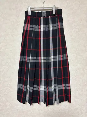 어반 리서치 서니 라벨 체크 무늬 플리츠 스커트