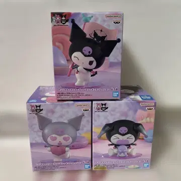 산리오 캐릭터즈 쿠로미 피규어 컬렉션 3종 세트