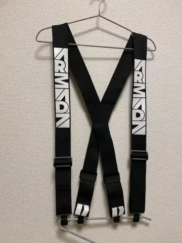 ARMADA 로고 서스펜더 블랙/화이트