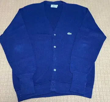 LACOSTE IZOD 네이비 아크릴 가디건 70s 80s