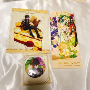 원신 종려 아크릴 스탠드 캔뱃지 티켓 4주년