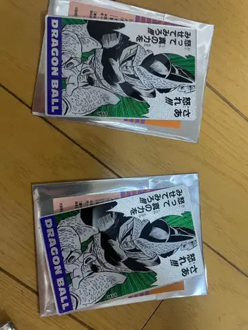 DRAGON BALL 메탈릭 아크릴 카드 카드 셀 2점