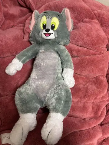 톰과 제리 프리미엄 BIG 반짝이는 톰 봉제 인형 UFO 캐처