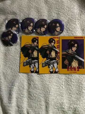 한지 타워 레코드 콜라보 캔뱃지 특전 진격의 거인