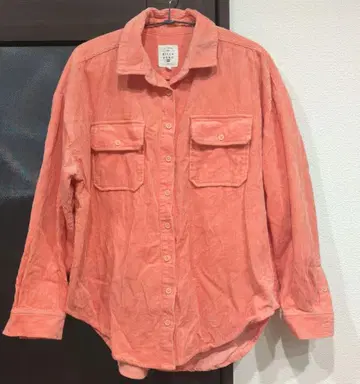 BILLABONG 오렌지 코듀로이 셔츠 아우터 M 사이즈