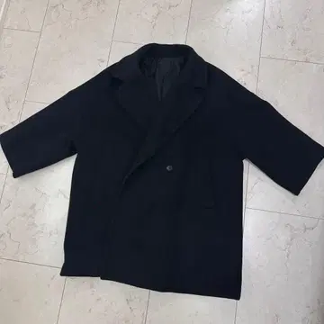 [ 새상품급 ] Lui's FEMME 오버 체스터 코트 블랙