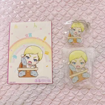 진격의 거인 엘빈 아크릴 스탠드 브로마이드 아크릴 키링