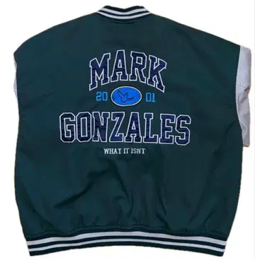 마크곤잘레스 바시티 자켓 딥 그린 x 베이지