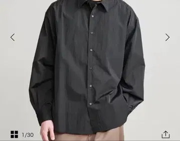 H beauty&youth M 나일론 와셔 레귤러 셔츠