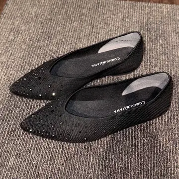 DIANA 다이애나 큐빅 플랫슈즈