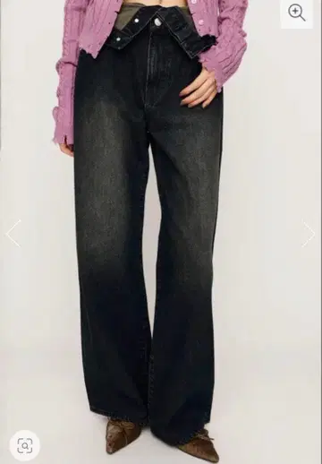 [ SLY ] 레이어드 스트레이트 데님 팬츠