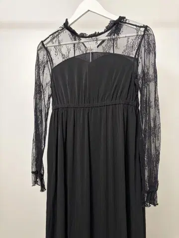 Sweet Mommy 블랙 레이스 원피스