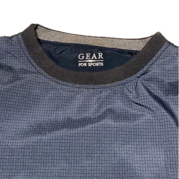 빈티지 나일론 풀오버 트레이닝복 리버서블 올 패턴 무지 크루