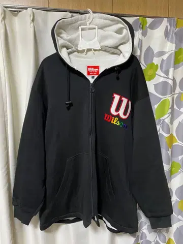 Wilson 블랙 후드티 M 사이즈