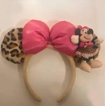 디즈니 미니 레오파드 무늬 머리띠