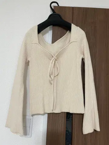 Sea Room Lynn 아이보리 리브 스웨터