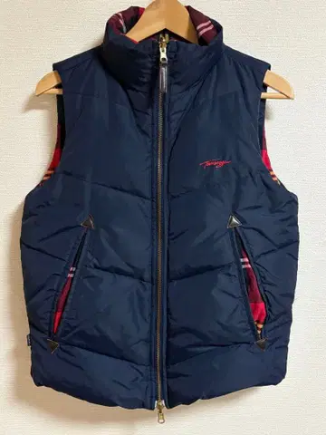 새상품급 타미힐피거 남성용 다운 베스트 리버서블 S 사이즈