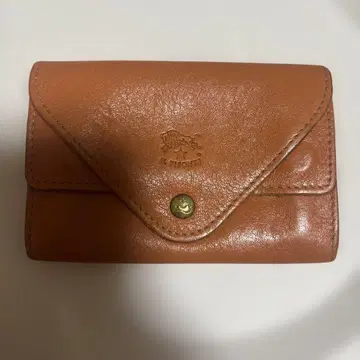 천연 가죽 3단 폴더형 카드 케이스 일비종떼 IL BISONTE