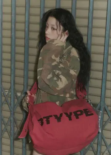 DTYYPE 도타입/로고 장식 빈티지풍 보스턴 백 빨간색 레드