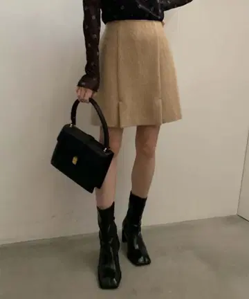 UND MOHAIR SHAGGY CULOTTES SKIRT AMERI