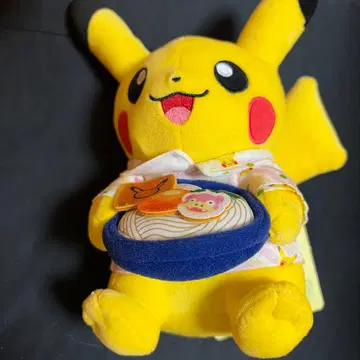 봉제 인형 우동 피카츄 포켓몬 센터 카가와 미사용 새상품