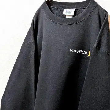 챔피온 MAVRCK 로고 맨투맨 트레이닝복 블랙 L 구제 의류