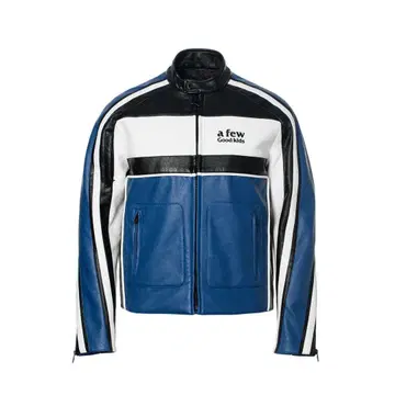 레어 a few Good kids 가죽 자켓 스트라이프