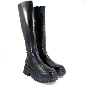 [미사용 새상품] R&E NEO 트랙 밑창 스트레치 롱 부츠 M 사이즈