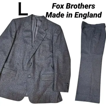 FOX BROTHERS 폭스 브라더스 수트 상하의 세트 그레이 L