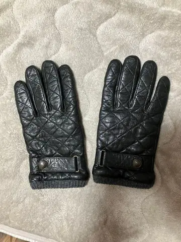 블랙 가죽 장갑 M 사이즈