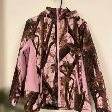 카모플라쥬 핑크 M 사이즈 마운틴 후드티