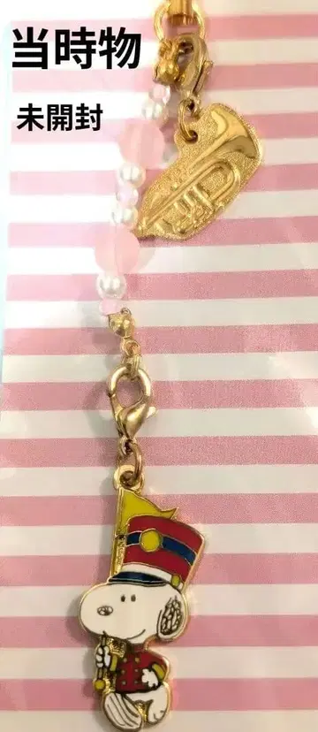 초레어! SNOOPY 비즈 스트랩 SNOOPYTOWN 오다이바 미개봉